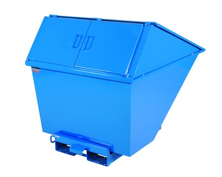 Tippcontainer m/lokk 1100 liter